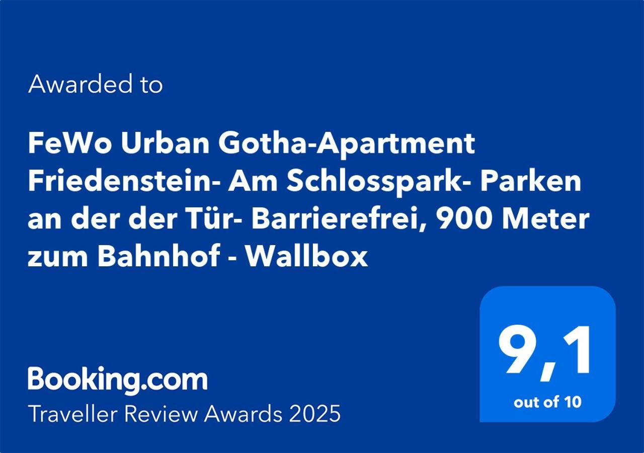 Fewo Urban Gotha-Apartment Friedenstein- Am Schlosspark- Parken An Der Der Tuer- Barrierefrei, 900 Meter Zum Bahnhof - Wallbox Экстерьер фото